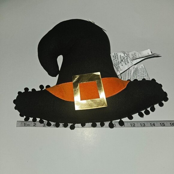 2 Witch Hats Halloween Decorative Pillow Plush Throw Party Decor NEVER USED - Picture 8 of 8